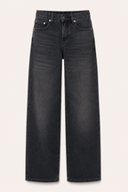 Damenjeans mit mittlerer Leibhöhe und weitem Bein – Kerstin
