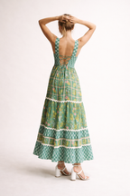 Sommerliches Maxikleid mit Blumendruck für Frauen - Renate