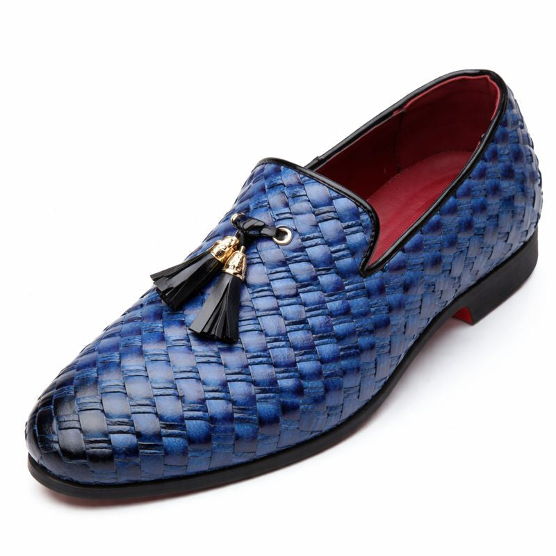 Herren Slipper aus Lackleder mit Quasten - Feiyang