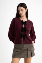 Damen Vintage Pullover mit Schleifen - Olatz