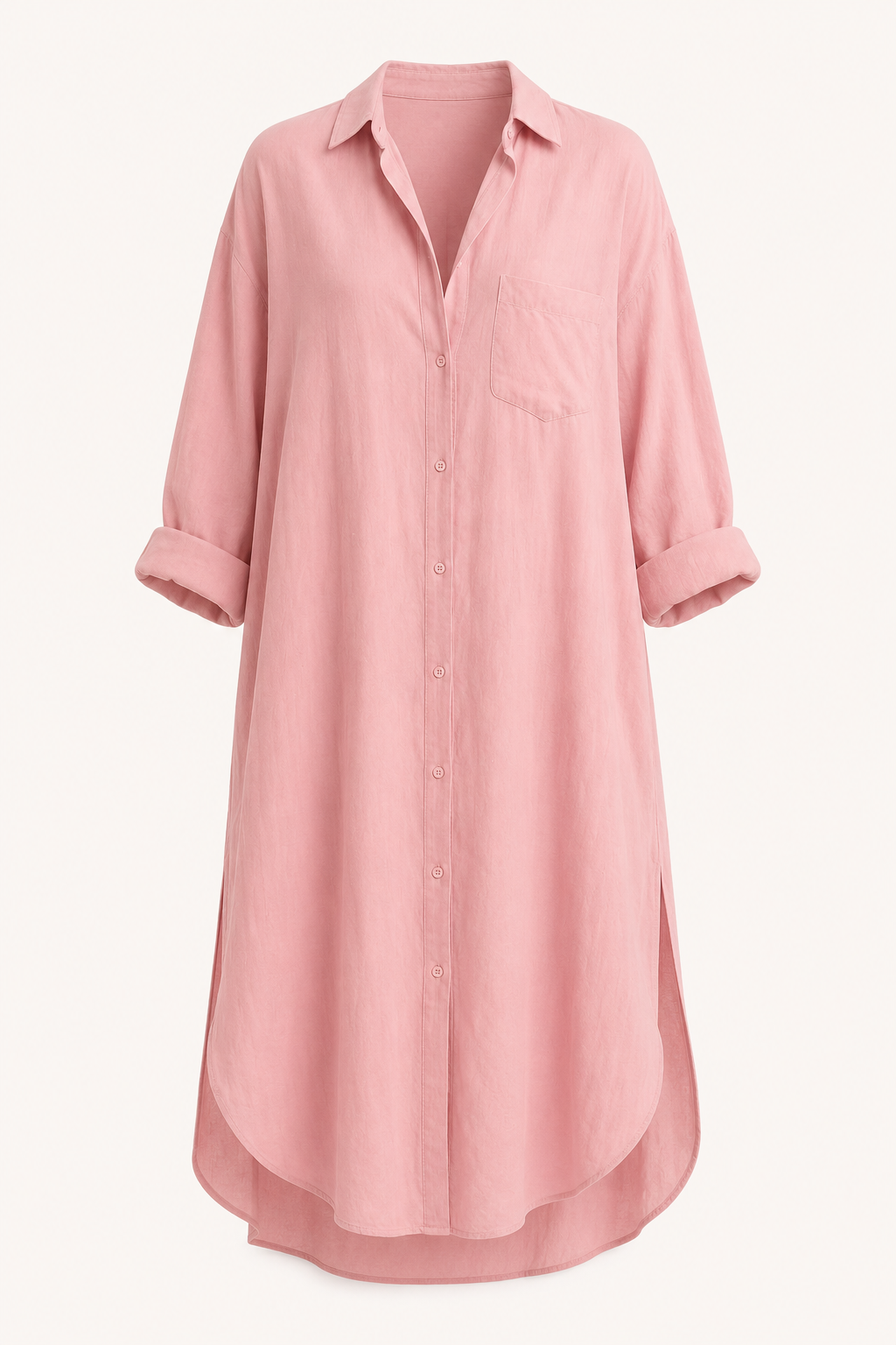Langes Hemdblusenkleid für Frauen - Shanik