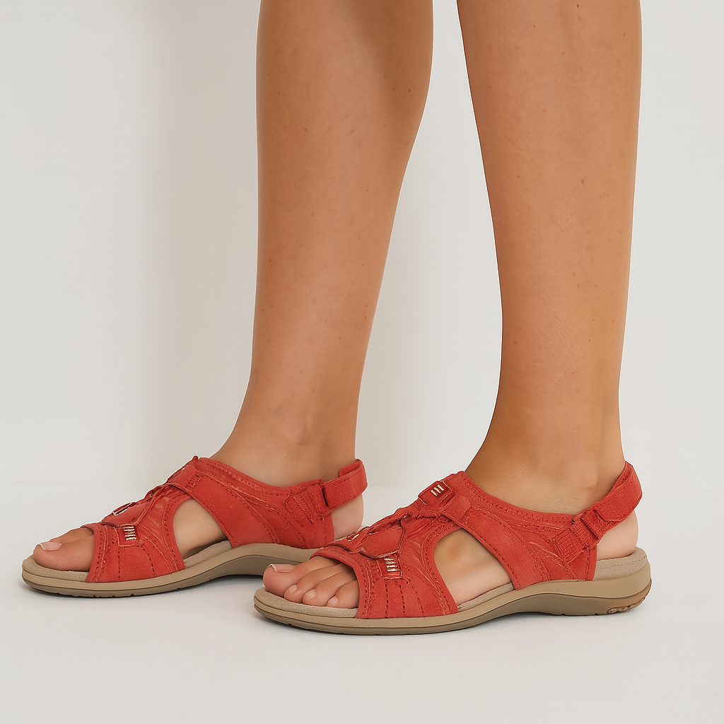 Orthopädische Damensandalen mit verstellbaren Riemen - Harper