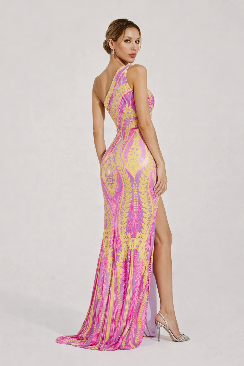 Damen Maxikleid mit Seitenschlitz - Waltraud