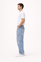 Gerade Utility-Cargo-Jeans für Männer - Falko
