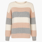 Grob gestrickter Pullover mit breiten Streifen - Maelis