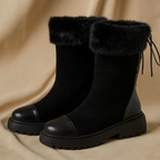 Winterstiefel mit Wildledereffekt für Damen - Yalinne