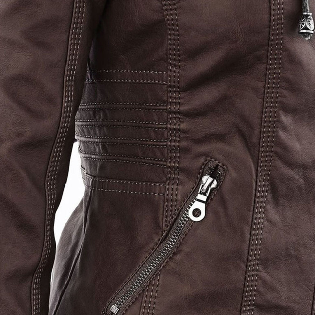 Lederjacke Damen robuste Eleganz mit Hochwertigem Leder für Stilbewusste Frauen und urbanem Look - Monika