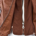 Lederjacke Damen robuste Eleganz mit Hochwertigem Leder für Stilbewusste Frauen und urbanem Look - Monika