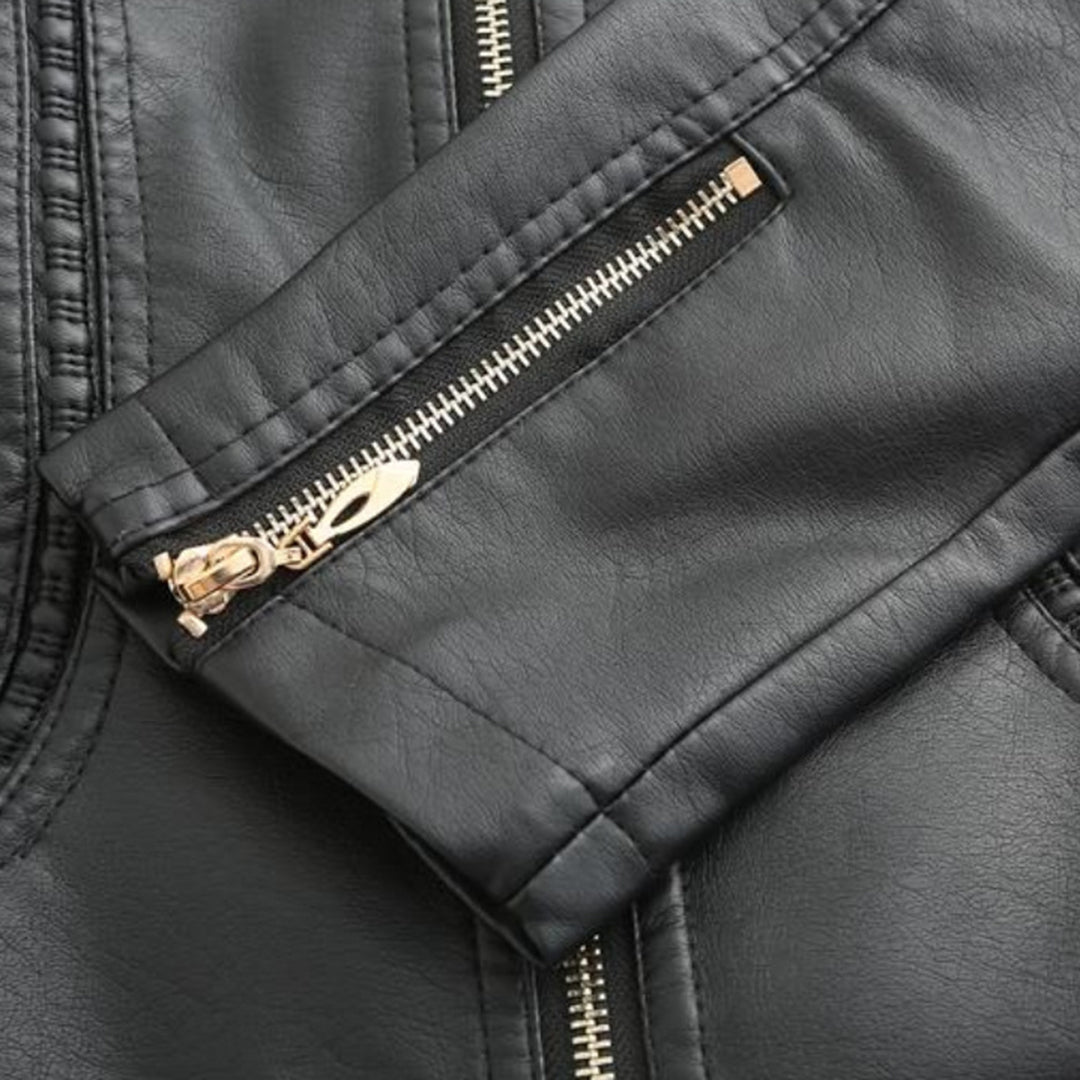 Stilvolle Lederjacke mit zeitlosem Design