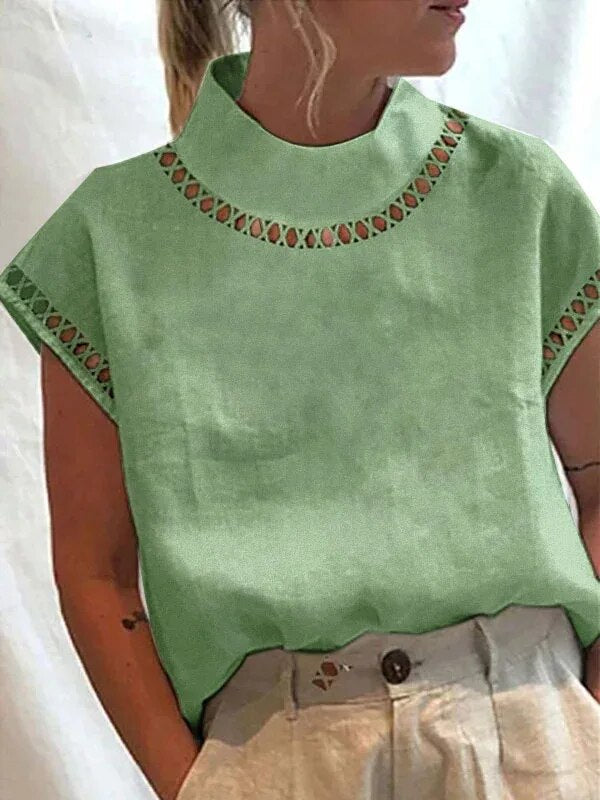 Marieky - Damen lässige Vintage-Bluse