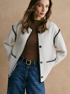 Damen-Fleecejacke mit Paspel - Annalise