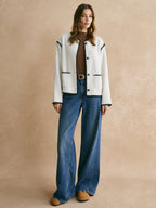 Damen-Fleecejacke mit Paspel - Annalise