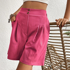 Damen Shorts mit hoher Taille und Knöpfen - Mariana