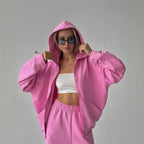 Damen-Loungewear-Set mit Kapuze - Maribel