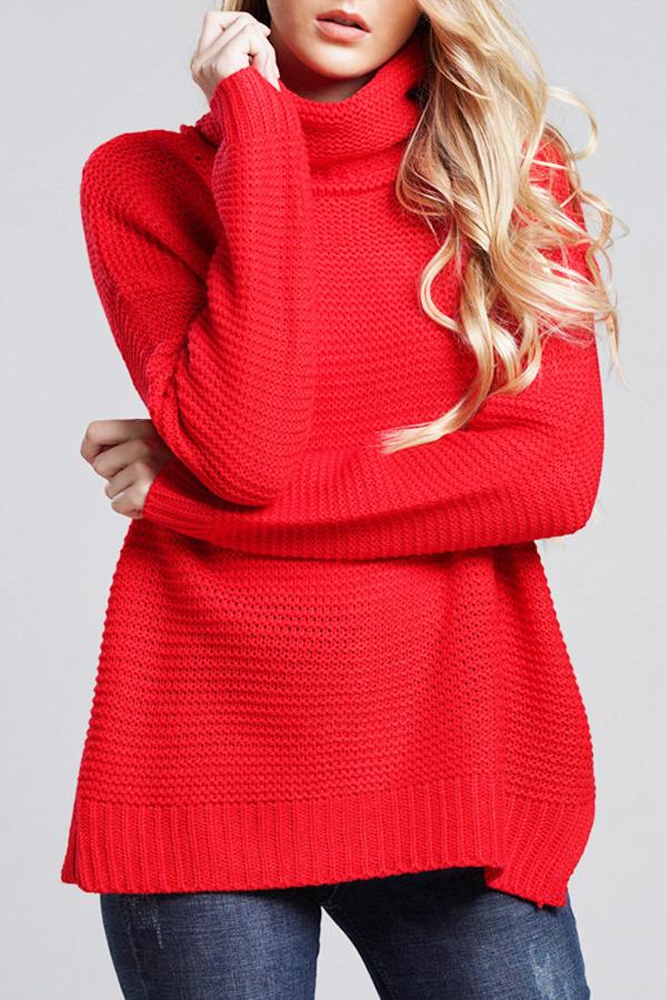 Damen-Rollkragenpullover aus Grobstrick - Alice