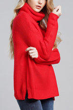 Damen-Rollkragenpullover aus Grobstrick - Alice