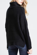 Damen-Rollkragenpullover aus Grobstrick - Alice