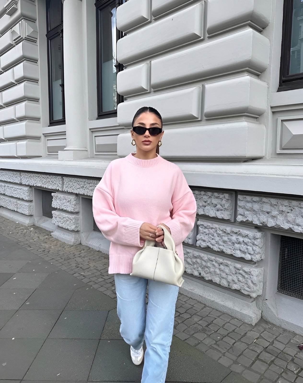 Weich gestrickter Damenpullover in Übergröße - Karina