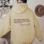 VALENCIA - 100% Baumwolle Statement-Kapuzenpulli