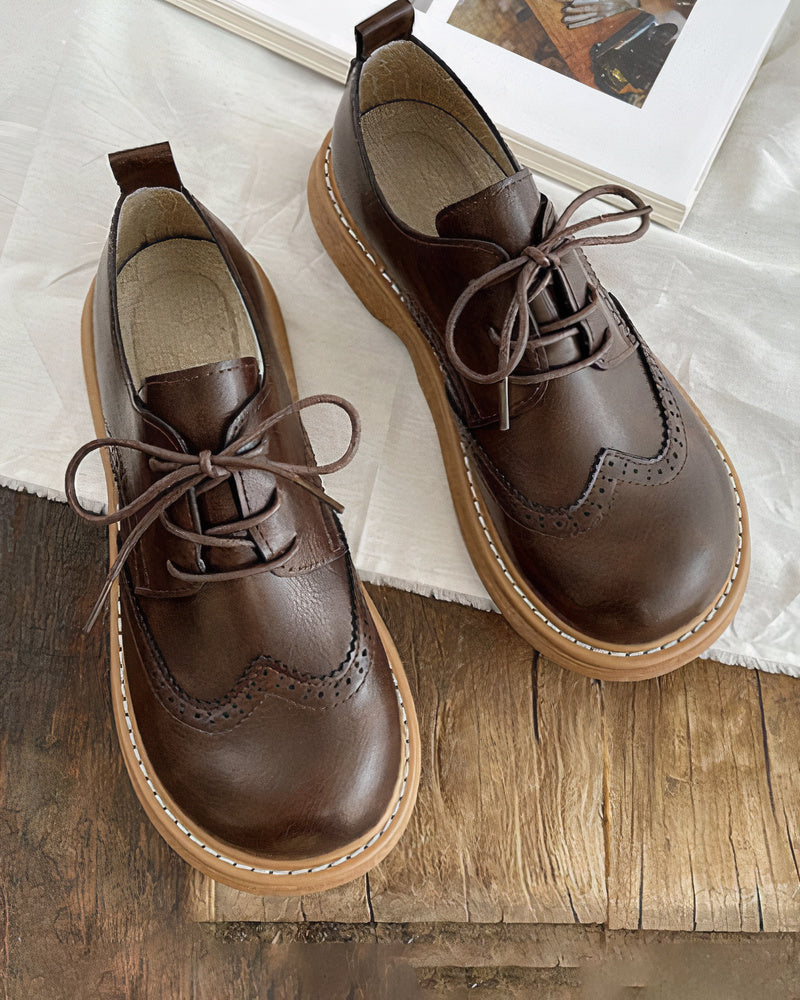 Orthopädische Oxford-Schuhe für Frauen - Weiß