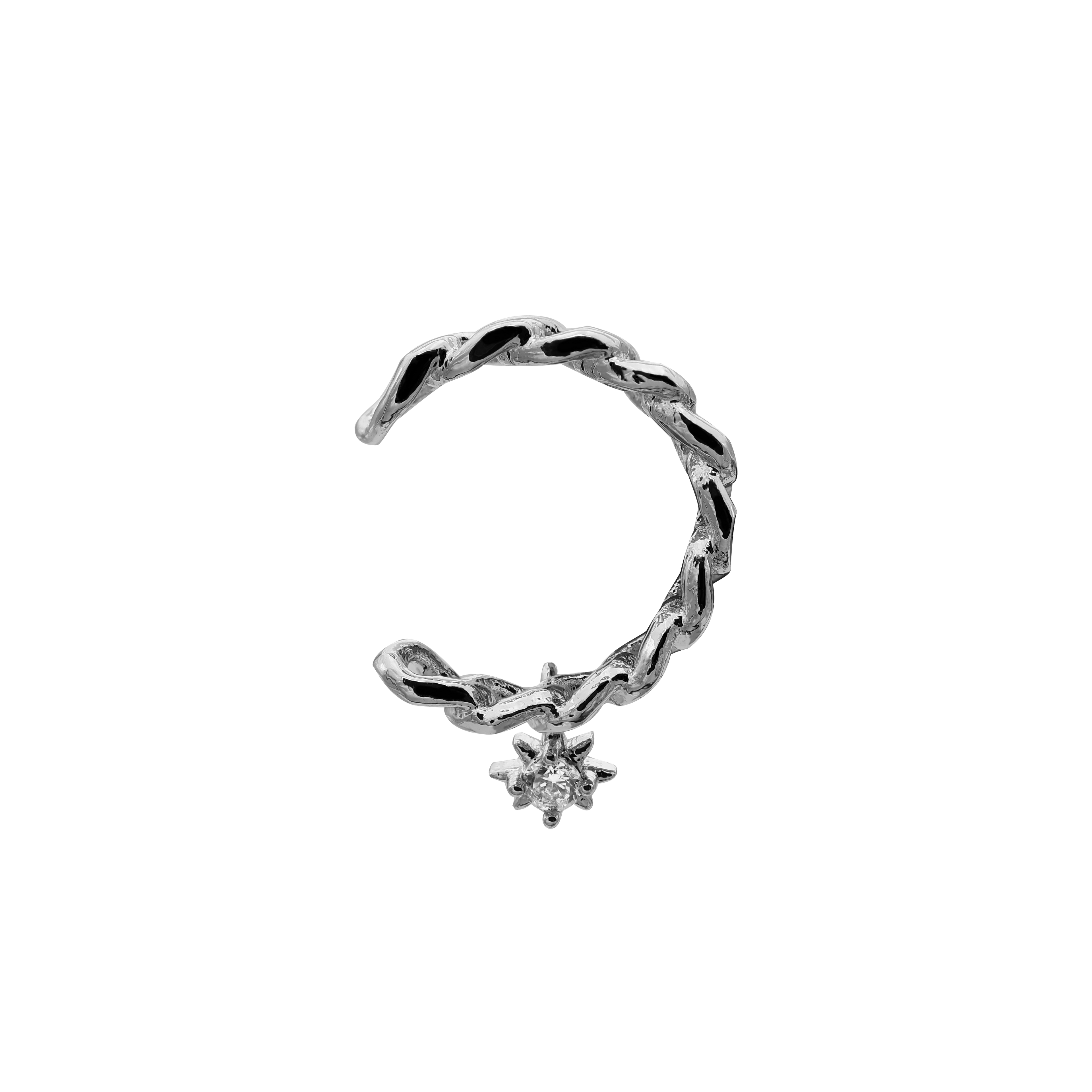 Star Chain Earcuff 14K Vergoldet