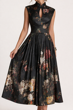 Elegantes Midikleid mit Blumenmuster für Damen - Giada
