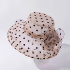 Mode Dot Chiffon Eimer Hut