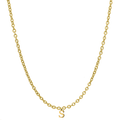 Elegant Basic Letter Kette 14K Vergoldet