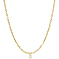Elegant Mini Diamond Letter Kette 14K Vergoldet