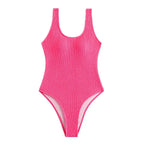 Ocean Chic - Champagnerwellen Bonbonfarben Einteiliger Badeanzug