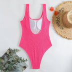 Ocean Chic - Champagnerwellen Bonbonfarben Einteiliger Badeanzug