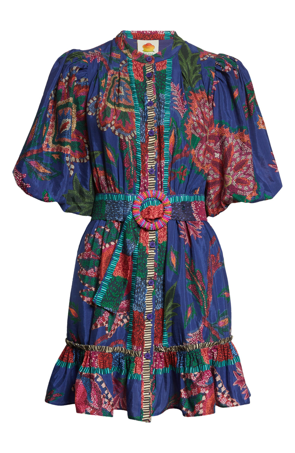 Missisa - Minikleid aus Baumwollmischung mit Gürtel