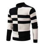 FRANCE - Gestrickter Patchwork-Pullover für Männer