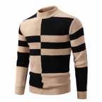 FRANCE - Gestrickter Patchwork-Pullover für Männer