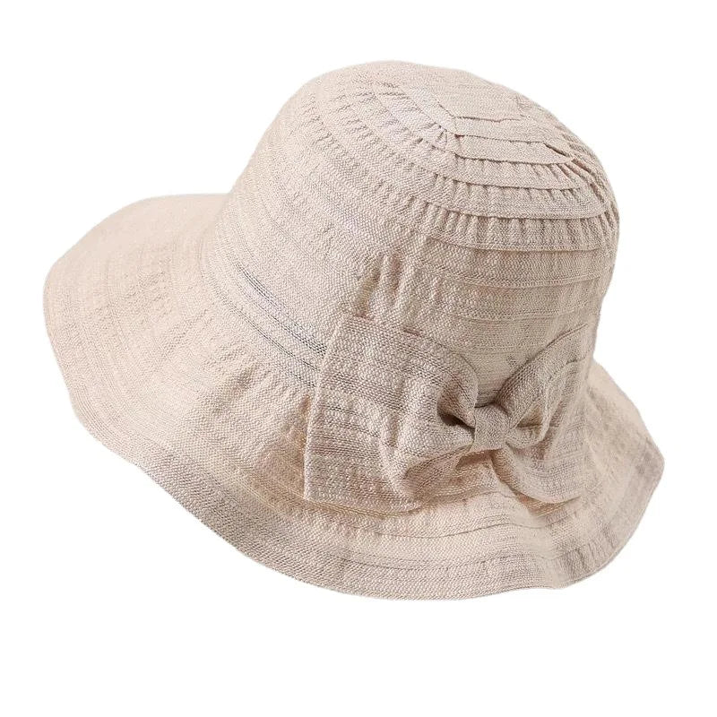 Sommer Eimer Hut mit Band Schleife Mode