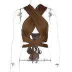 Frauen Riemchen-Top Mode chic