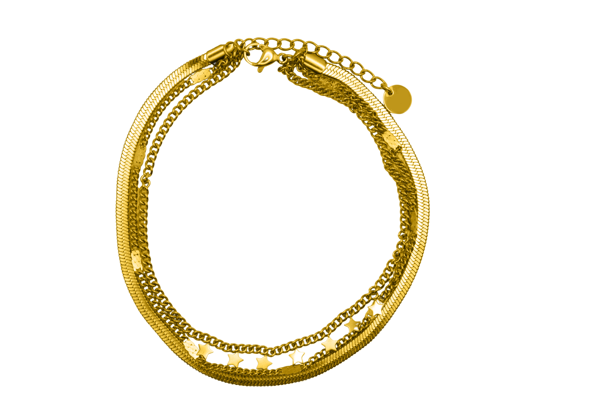 Starly Sleek Anklet 14K Vergoldet