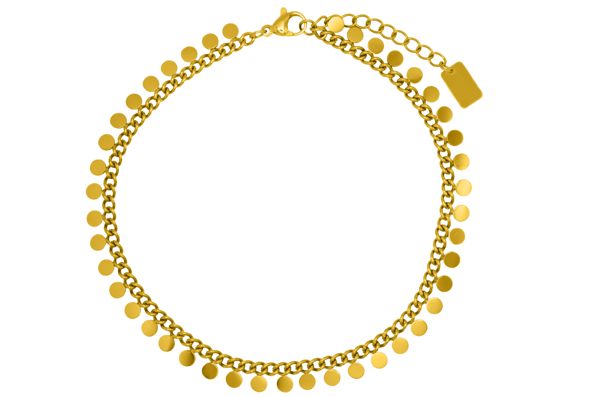 Mini Coins Anklet 14K Vergoldet