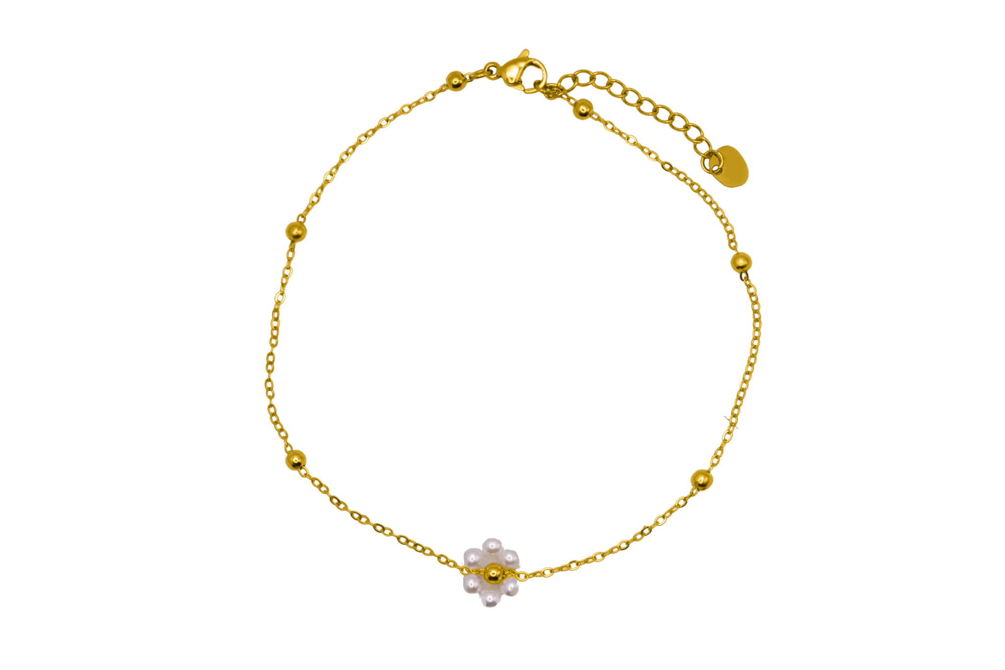 Blossom Anklet 14K Vergoldet