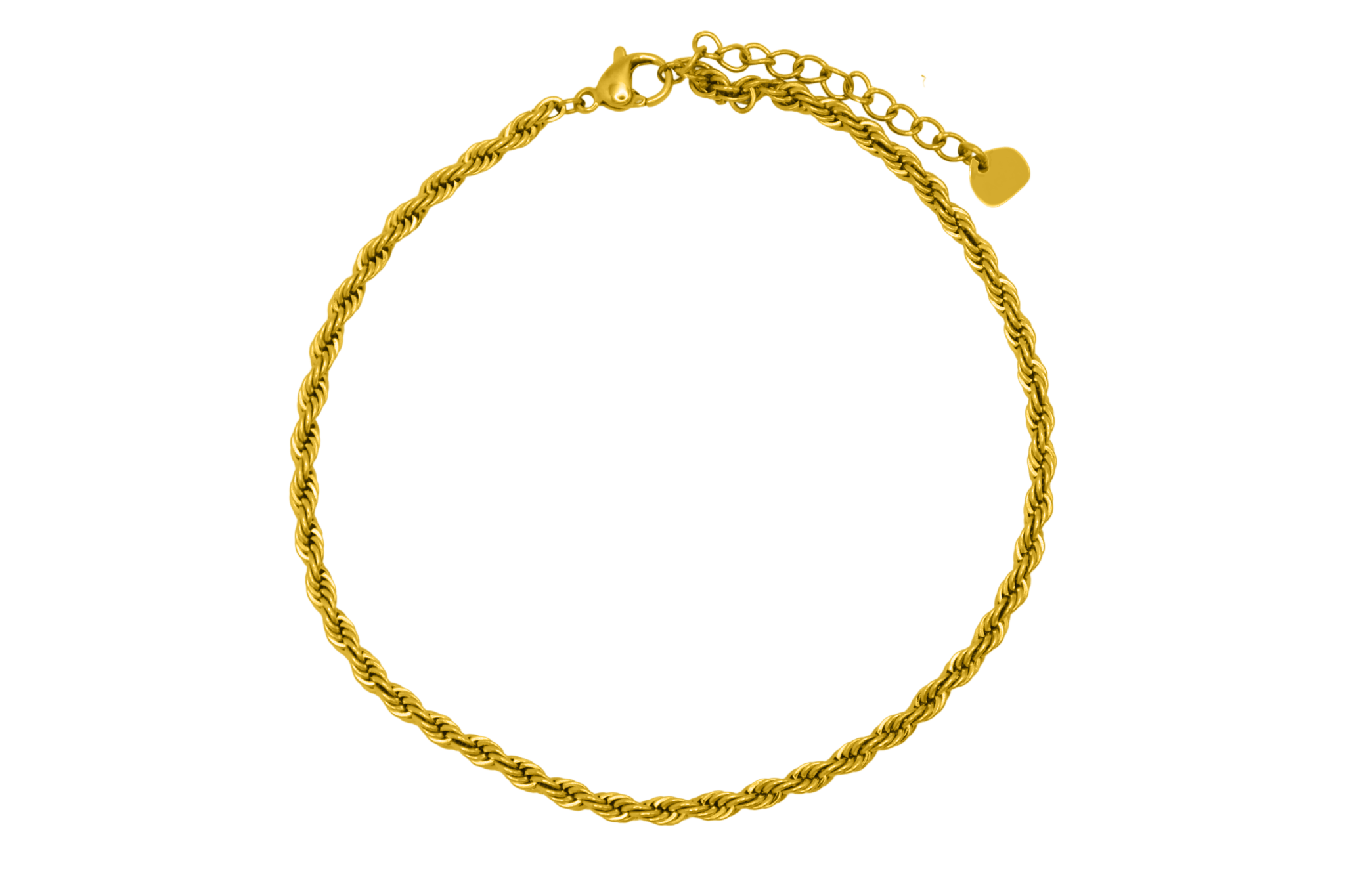 Twisted Anklet 14K Vergoldet