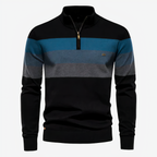 GLENN - Mehrfach gestreifter Pullover