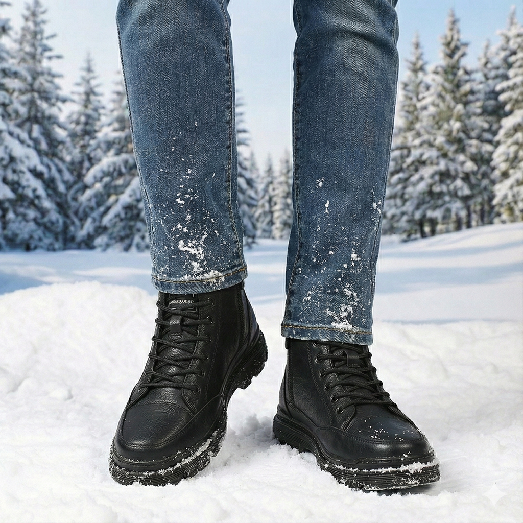Halbhohe Herrenstiefel im Vintage-Stil - Brevik