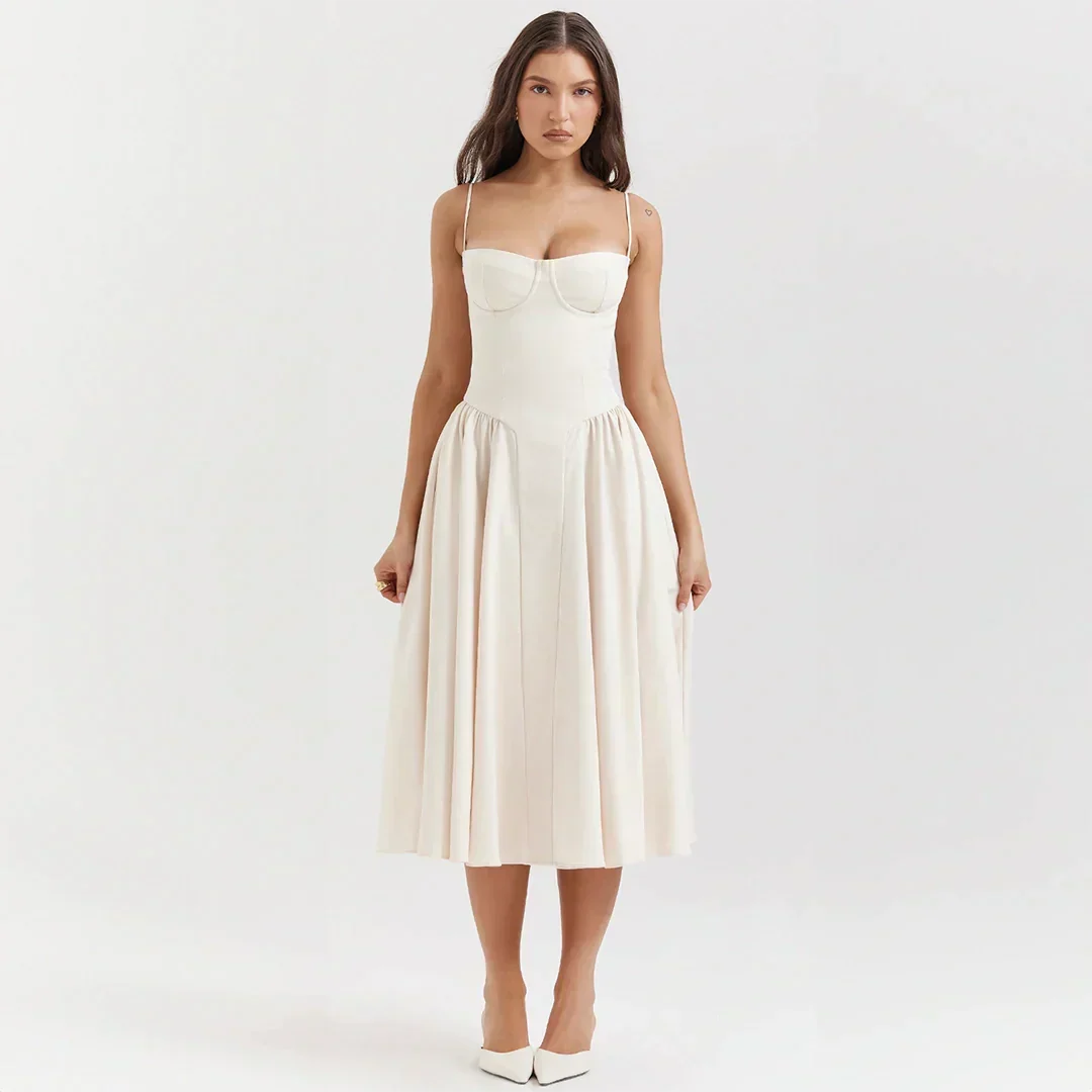 Caro - Kunstvolles Retro-Midikleid