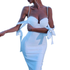 Xenia - Eng anliegendes Kleid mit Streifen