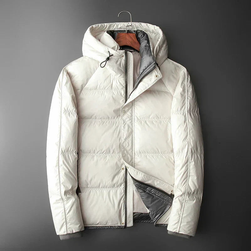 Steppjacke mit Kapuze und Kontrastfutter - Mark