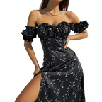 Semana - Maxikleid mit Puffärmeln