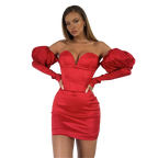 Zita - Elegantes rotes Abendkleid