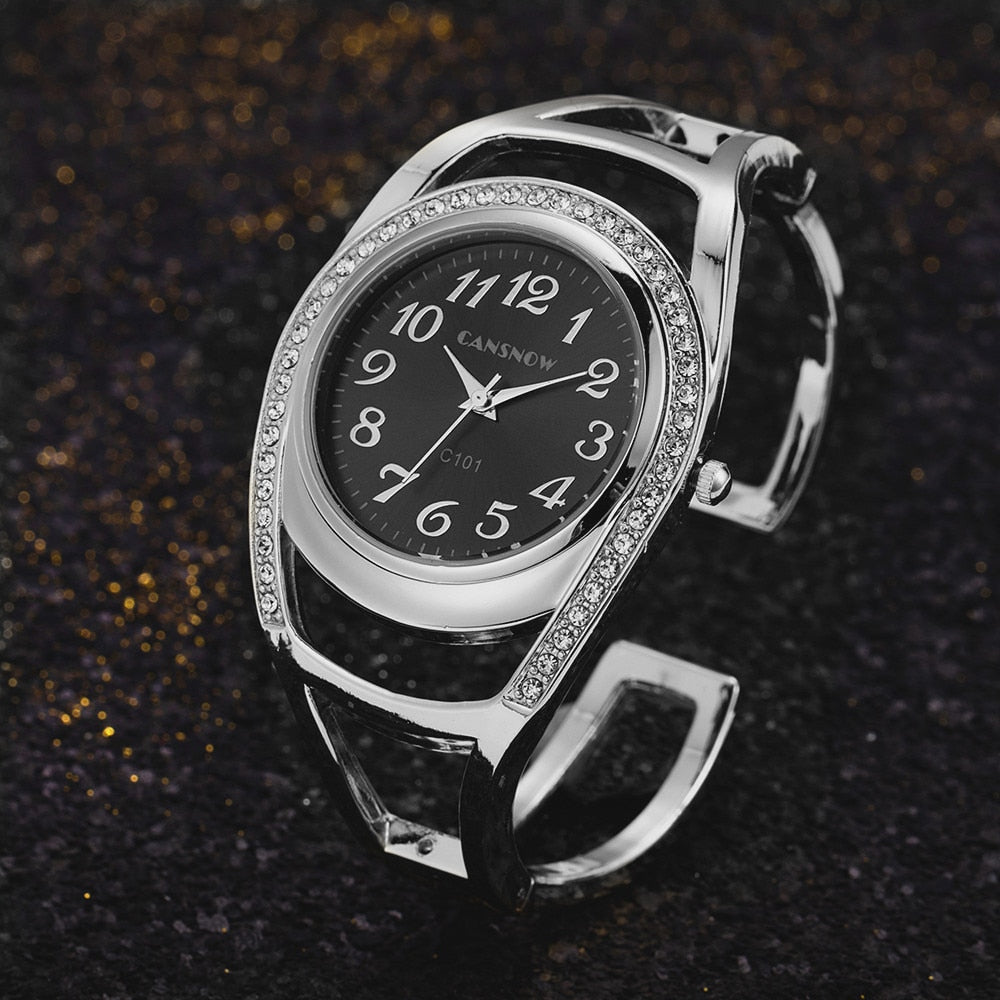 Cansnow Vintage Armreif Uhr