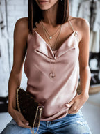 Isabella Satin-Neckholder-Top Damen – Luxuriös und Sinnlich