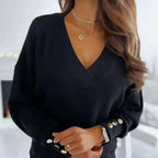 HALEY - Pullover mit V-Ausschnitt